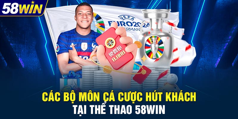 Các bộ môn cá cược hút khách tại thể thao 58WIN